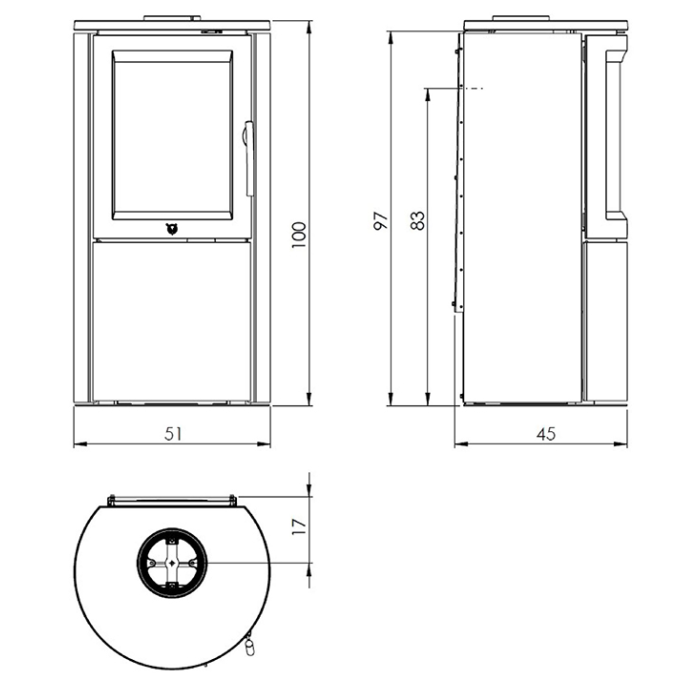 Varde Aura 1 Woodburning Stove