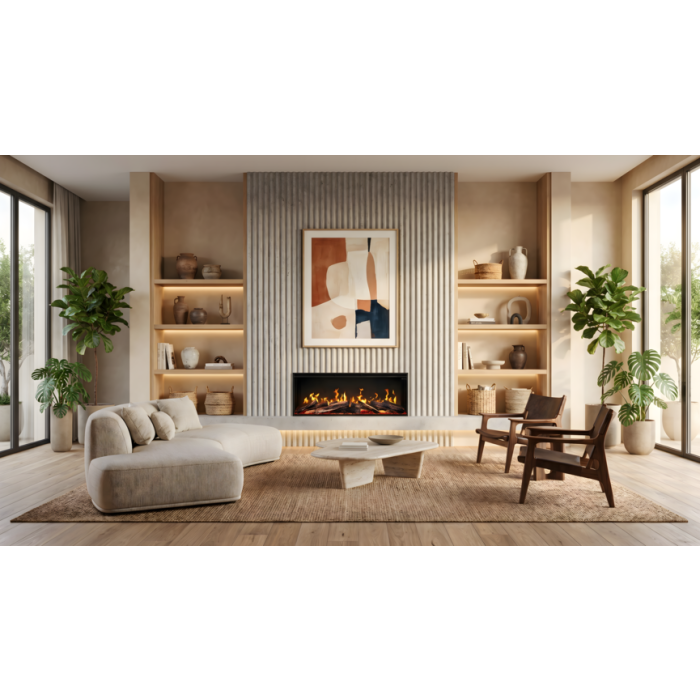 Visage 50 Opti-V Built-In Media Wall Electric Fire - Dimplex