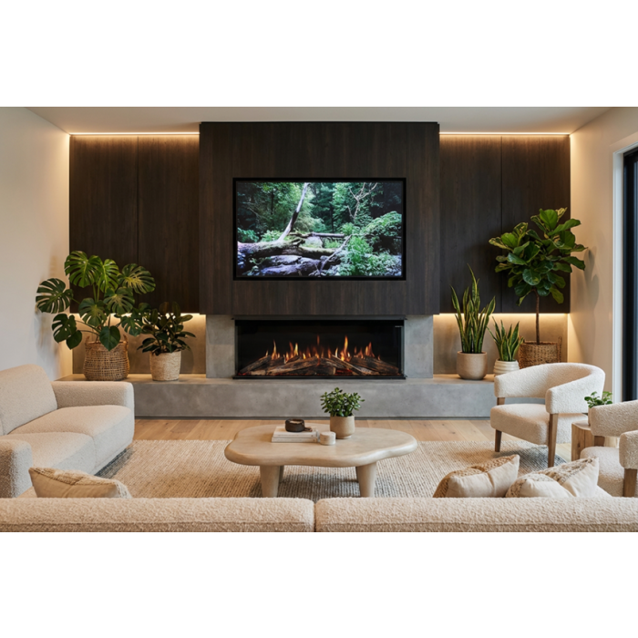 Visage 50 Opti-V Built-In Media Wall Electric Fire - Dimplex