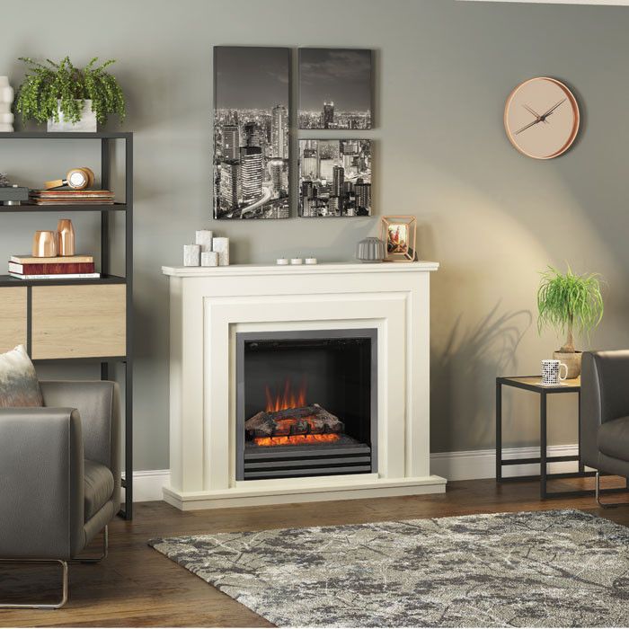 FLARE Collection By Be Modern Whitham 48" Electric Fireplace Suite