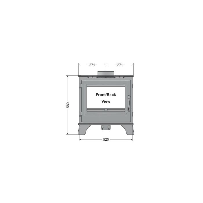 Leaf Willow Elegance Double Sided Stove