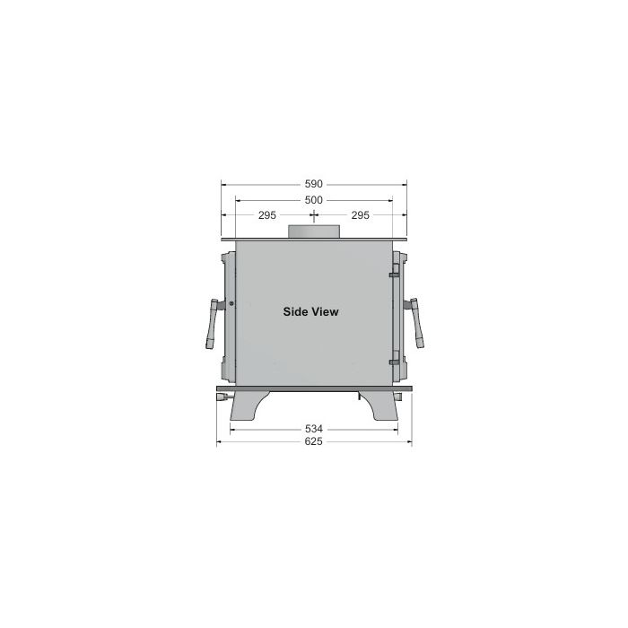 Leaf Willow Elegance Double Sided Stove