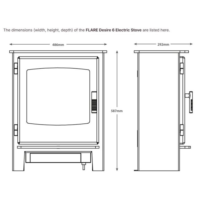 FLARE Desire 6 Electric Stove