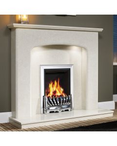 Be Modern Viola 48" Marble Fireplace Suite