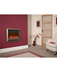 Celsi Oxford 22 Inch Wall Mounted Electric Fire - Brown