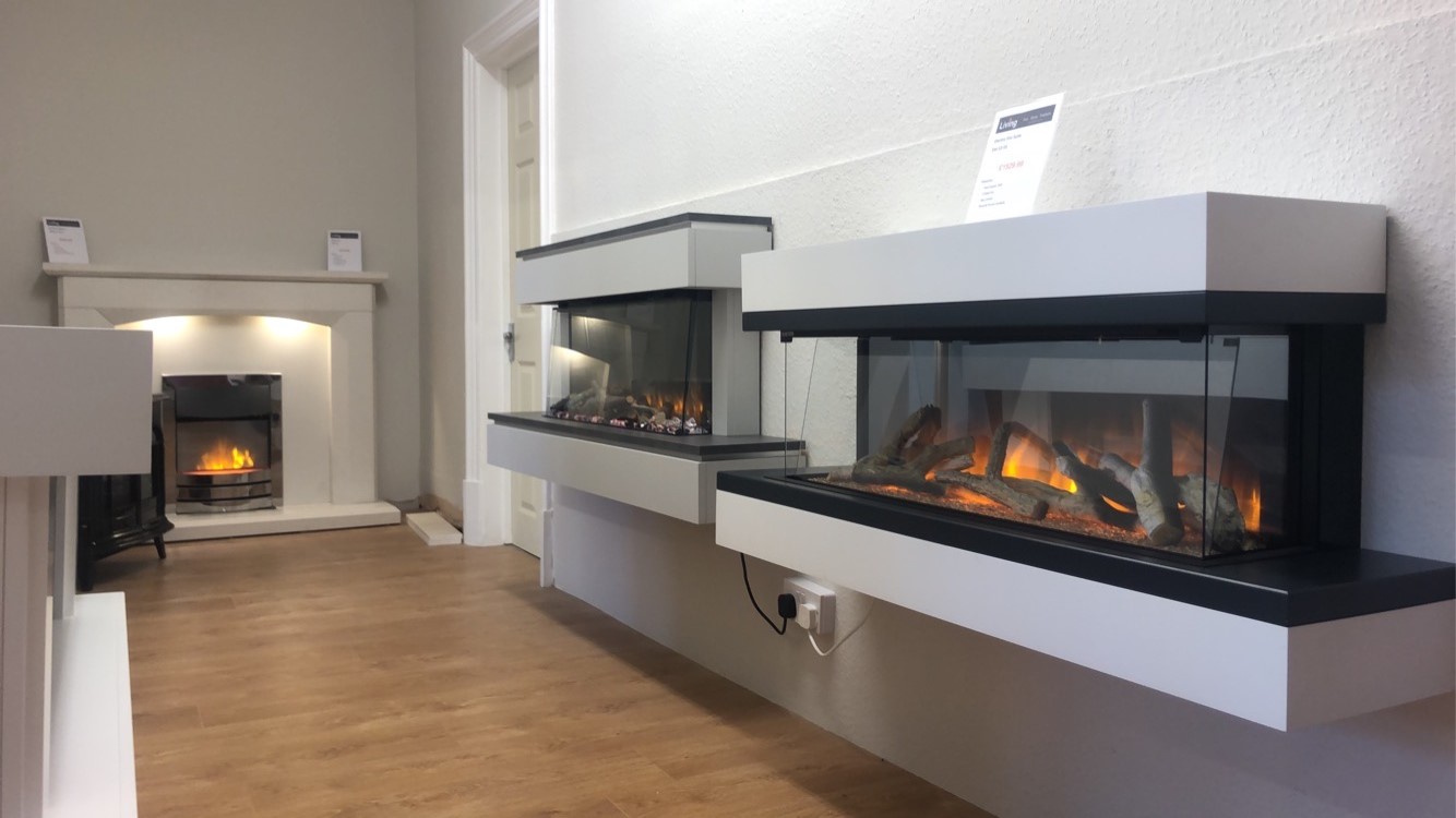 View our huge displays of fires, stoves and fireplaces in Leicester