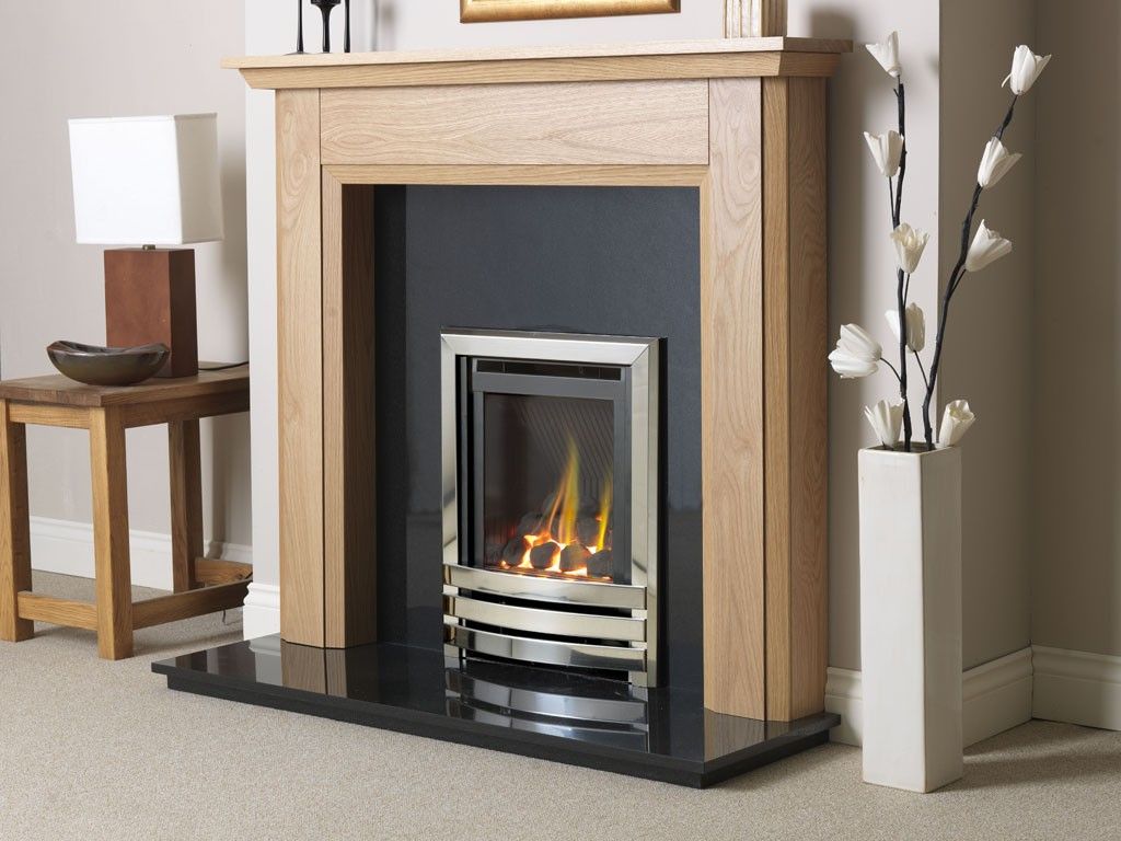 Flavel Linear He Coal Manual Control Gas Fire Silver