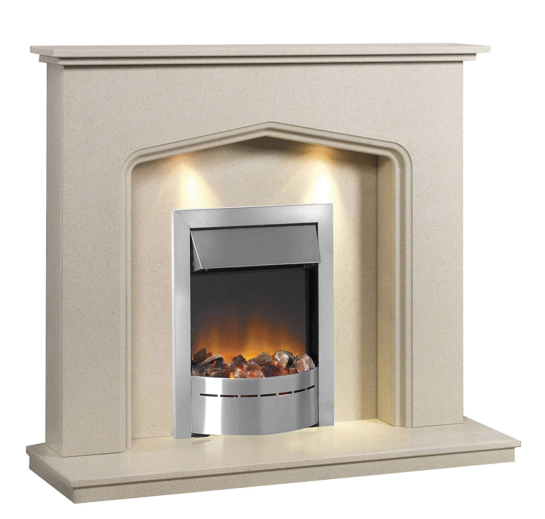 Caterham Atlanta 48 Inch Fireplace Beige Marfil